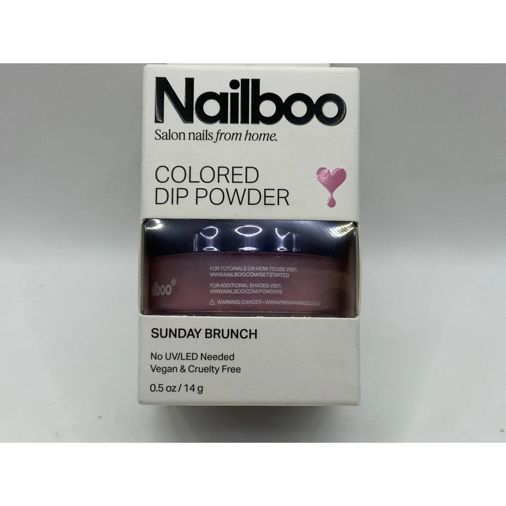 Nailboo Dip Powder Sunday Brunch (Pink) 0.5 oz 14g No UV LED New In Box